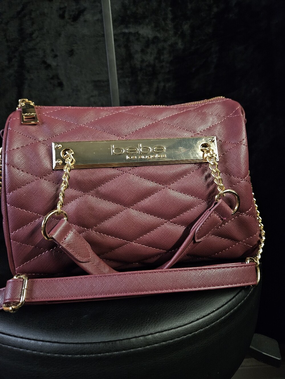NWOT-bebe Los Angeles Abigail Barrel Small Satchel Crossbody